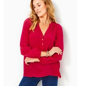 Lilly Pulitzer Red Elsa Top